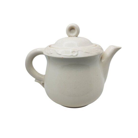 Vintage Porcelier Ironstone Teapot With Sailboat Design - Picture 8 of 10